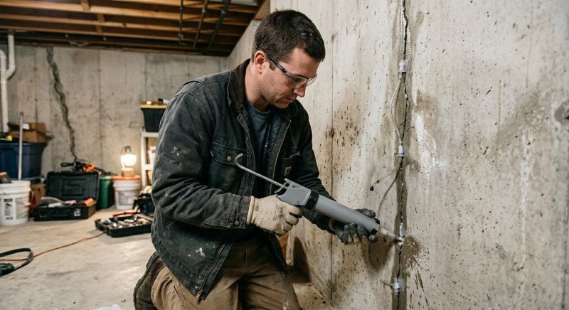 Basement Crack Repair in Lancaster County, PA