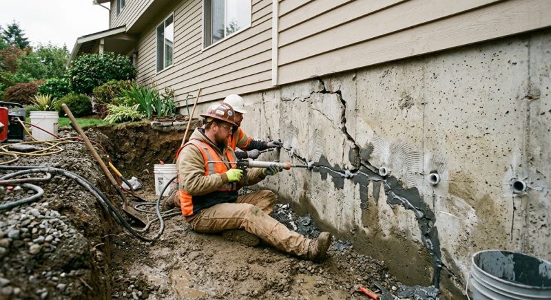 Basement Foundation Repair in Brogue, PA