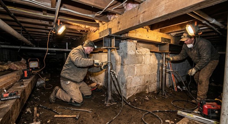 Basement Foundation Repair in Delta, PA
