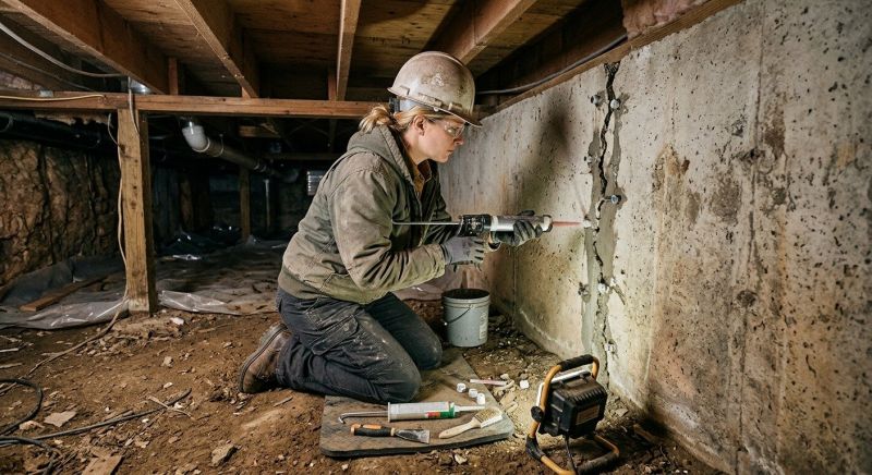 Basement Foundation Repair in Dover, PA