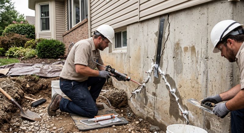 Cracked Foundation Repair in Lebanon, PA