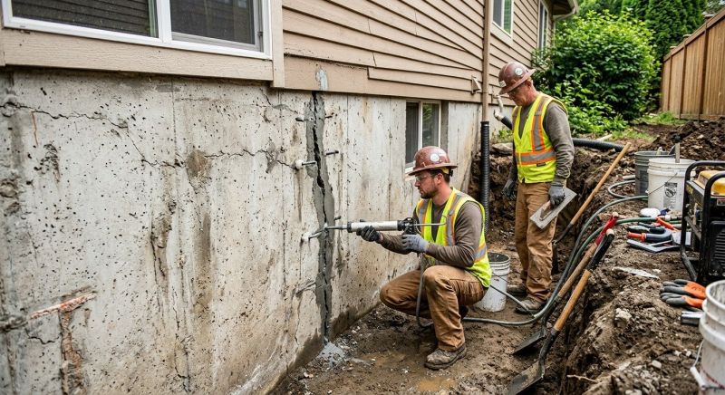 Cracked Foundation Repair in Wrightsville, PA