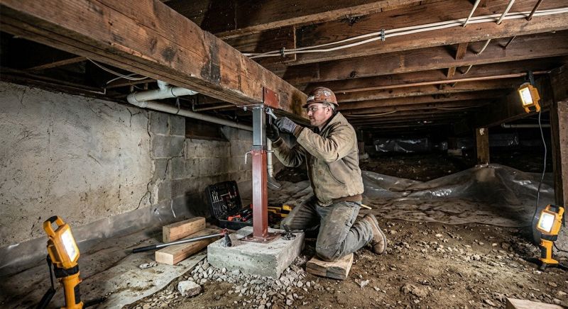 Crawlspace Foundation Repair in Brogue, PA