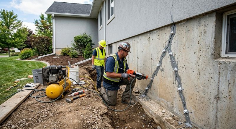 Foundation Crack Repair in Ephrata, PA