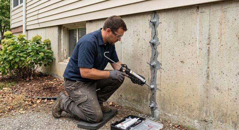 Foundation Crack Sealing in Lancaster County, PA