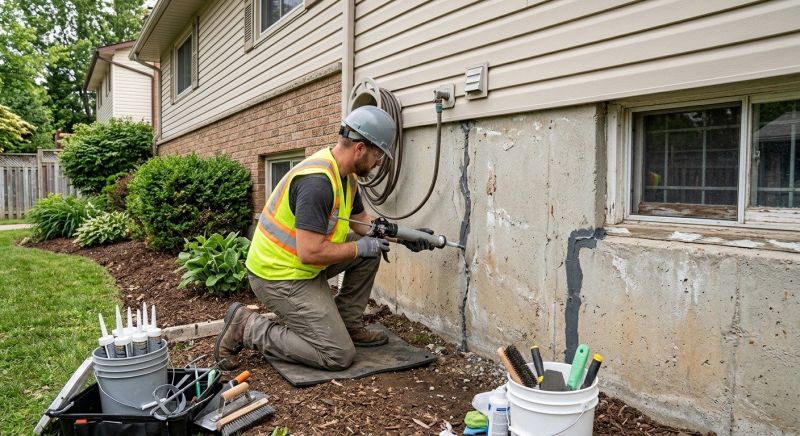 Foundation Crack Sealing in Lancaster County, PA