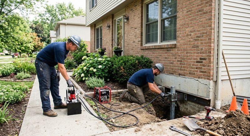 Foundation Jacking in Delta, PA