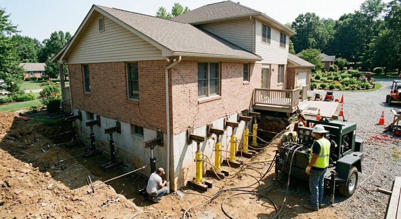 Foundation Jacking in Honey Brook, PA
