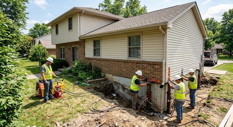 Foundation Jacking in Hummelstown, PA