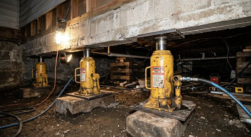 Foundation Jacking in Reinholds, PA