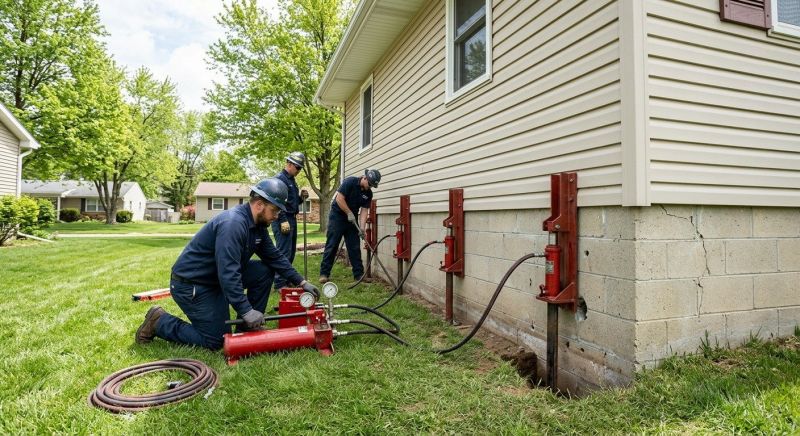 Foundation Jacking in Reinholds, PA