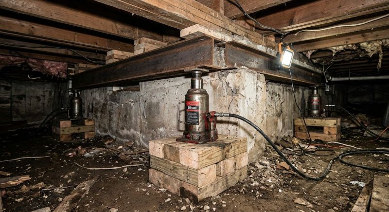 Foundation Jacking in York County, PA