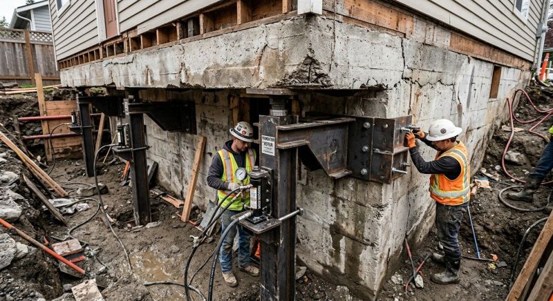 Foundation Lifting in Brogue, PA