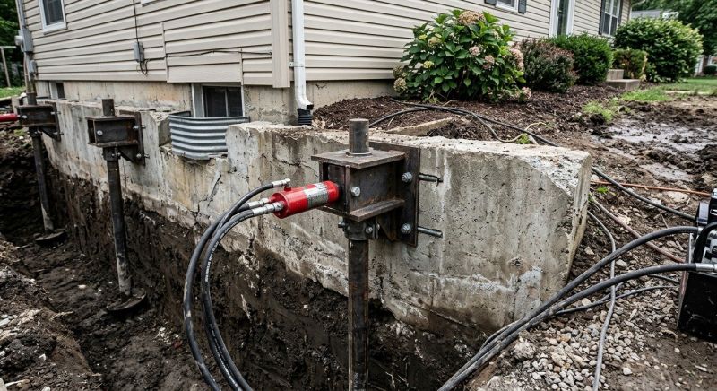 Foundation Pier Leveling in Lancaster County, PA