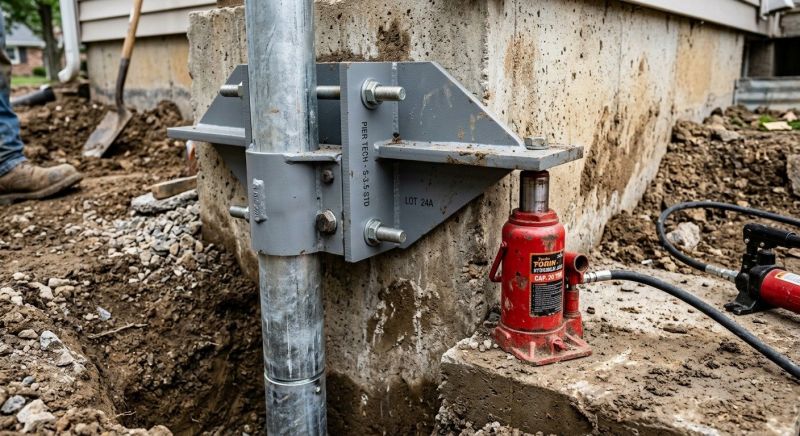 Foundation Pier Leveling in Lancaster County, PA