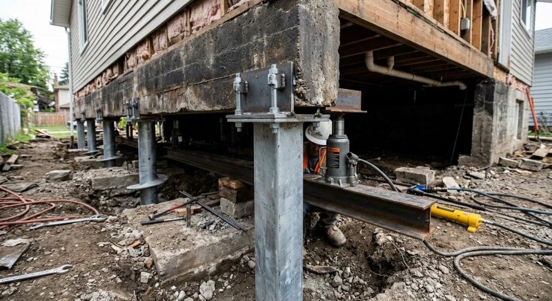 Foundation Raising in Reinholds, PA