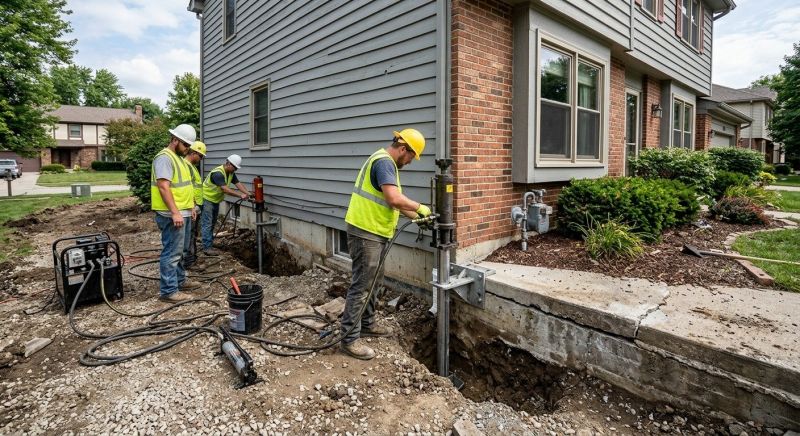 Foundation Stabilizing in Delta, PA