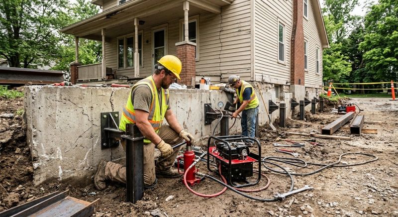 Foundation Stabilizing in Denver, PA
