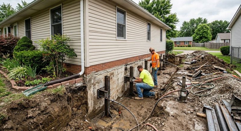 Foundation Stabilizing in Hummelstown, PA