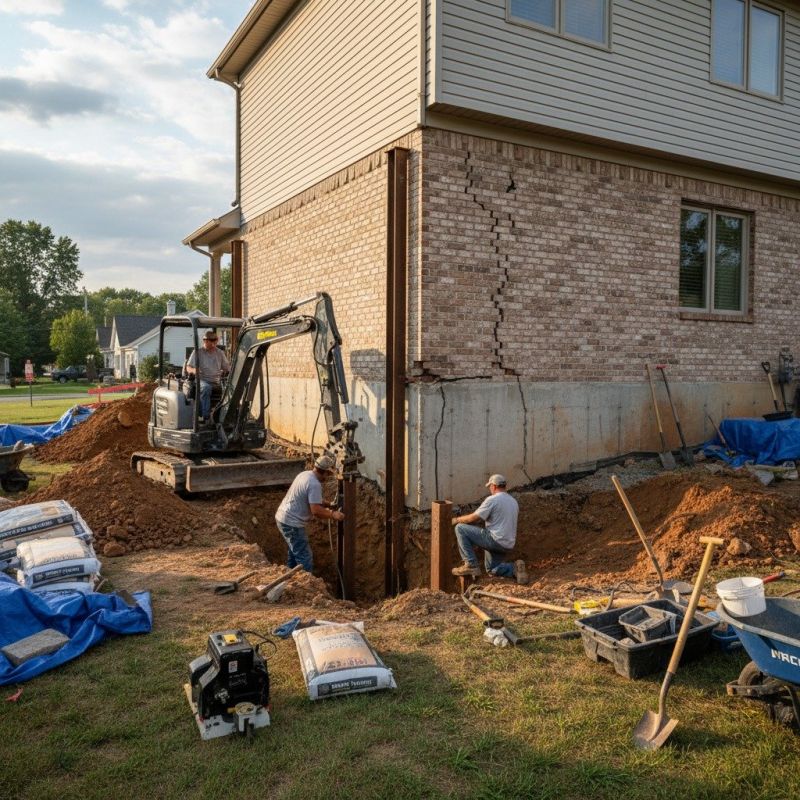 Foundation Structural Repair in Brogue, PA