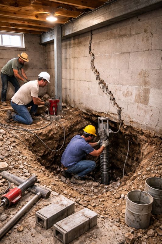 Foundation Structural Repair in Hershey, PA