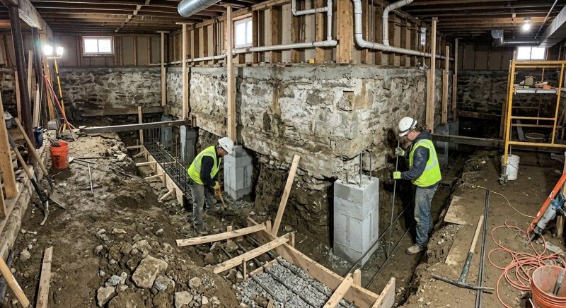 Foundation Underpinning in Lancaster County, PA