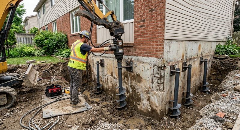 Helical Pile Installation in Lancaster County, PA