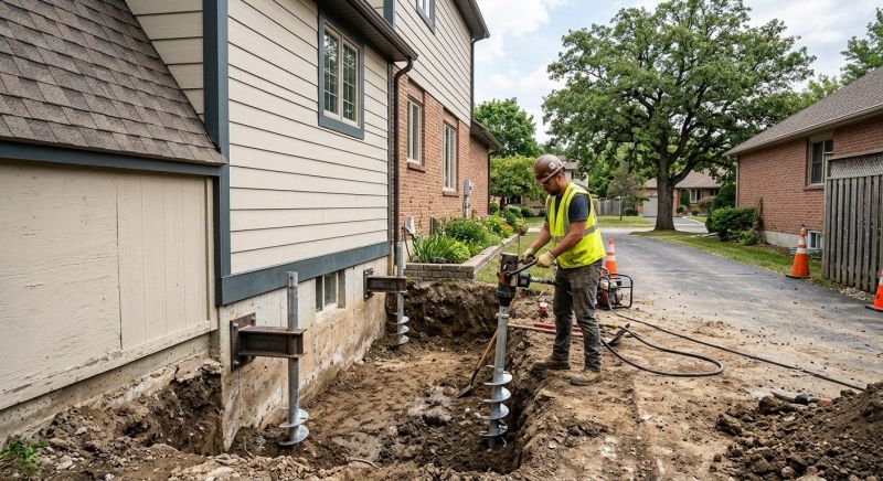 Helical Pile Installation in Lancaster County, PA