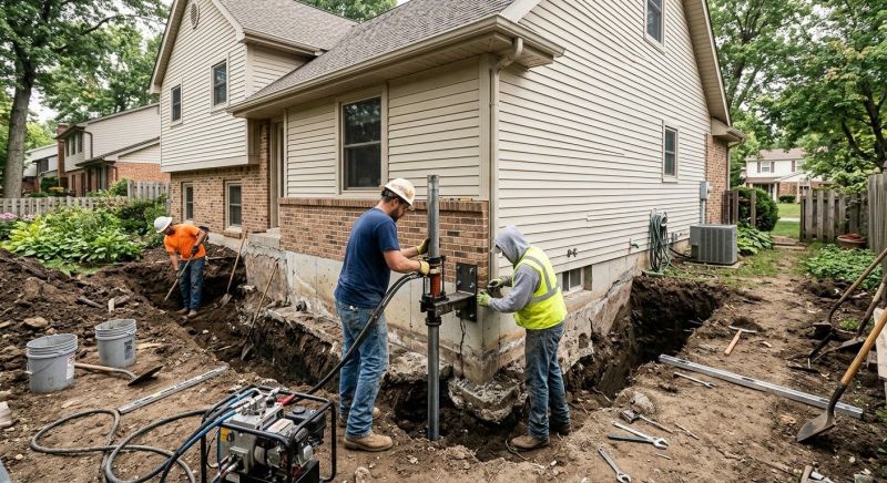 House Foundation Repair in Dover, PA