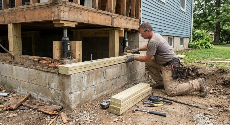 House Foundation Repair in Lancaster, PA