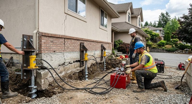 Sinking Foundation Lifting in Lancaster County, PA