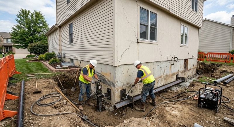 Sinking Foundation Repair in Brogue, PA