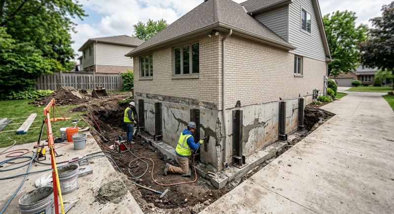 Sinking Foundation Repair in Dover, PA