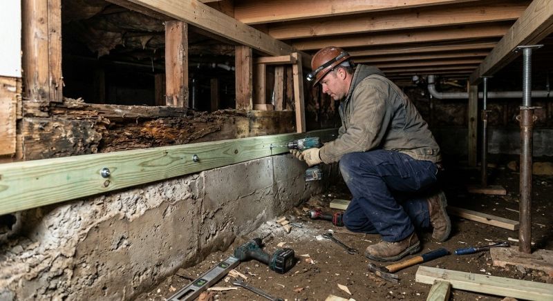Sinking Foundation Repair in Lancaster County, PA