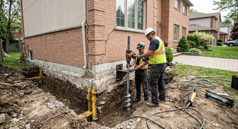 Sinking Foundation Repair in Lititz, PA