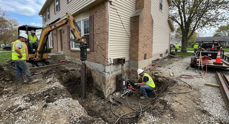 Sinking Foundation Repair in Mountville, PA