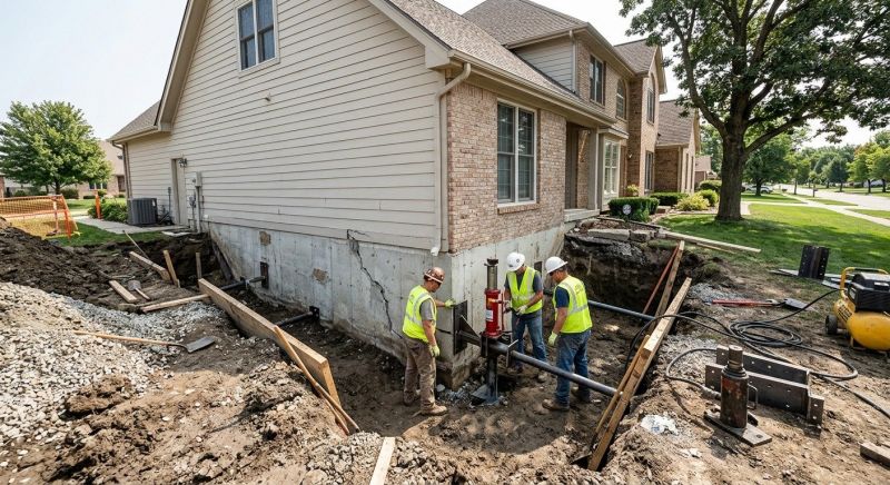 Sinking Foundation Repair in York, PA