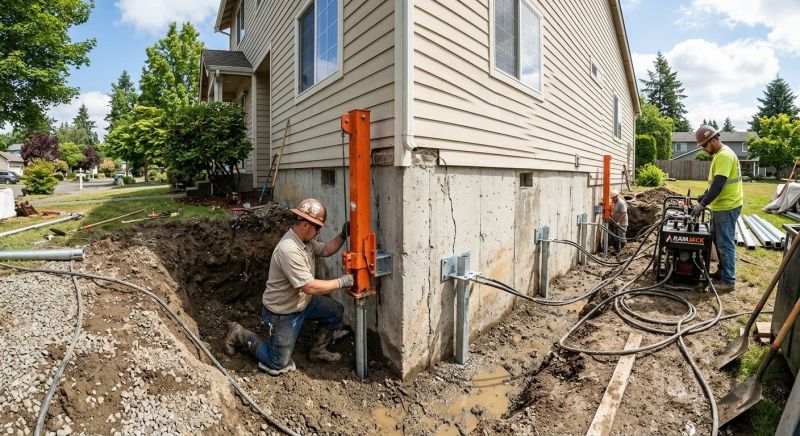 Sinking Foundation Repair in York, PA